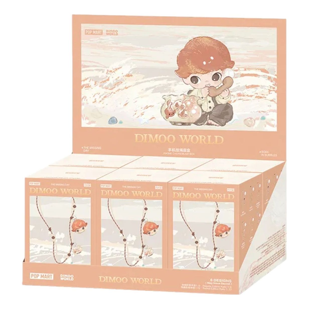 Ремешок для мобильного телефона Pop Mart Dimoo The Missing Day в запечатанном футляре (6 коробочек-сюрпризов)
Ремешок для мобильного телефона Pop Mart Dimoo The Missing Day в запечатанном футляре (6 коробочек-сюрпризов)