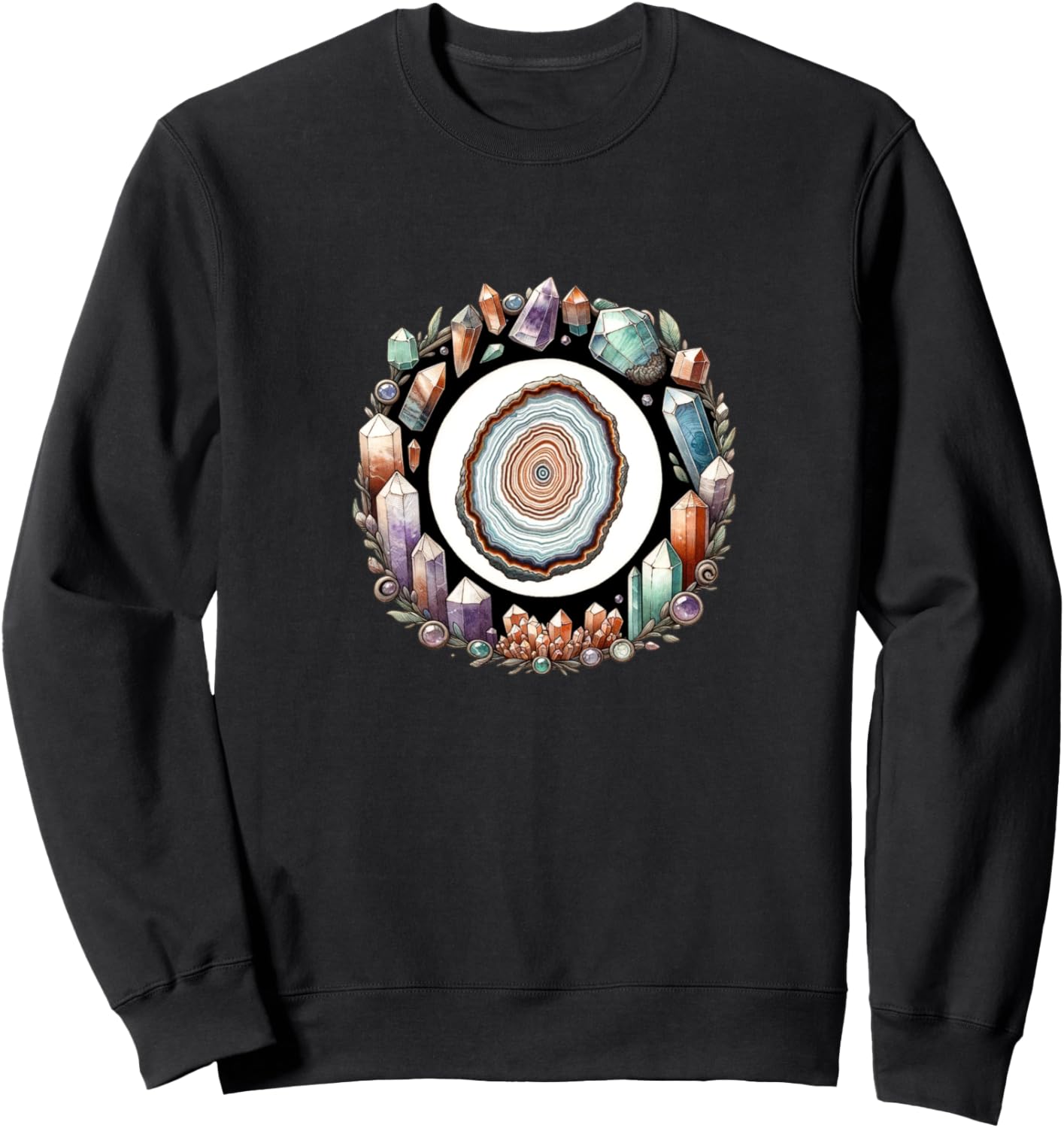 Иллюстрация кристалла агата для любителей драгоценностей. Толстовка Agate Lover Snugg, черный
Иллюстрация кристалла агата для любителей драгоценностей. Толстовка Agate Lover Snugg, черный