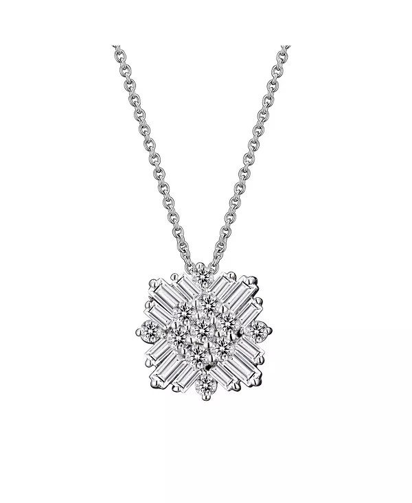 Ожерелье с подвеской в виде снежинки из стерлингового серебра с покрытием из белого золота и кубическими циркониями Genevive, white
Ожерелье с подвеской в виде снежинки из стерлингового серебра с покрытием из белого золота и кубическими циркониями Genevive, white
