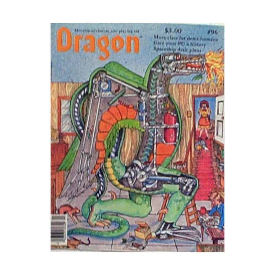 Журнал #96 "Demi-Human Classes, Spaceship Deck Plans", Dragon Magazine #051 - #100
Журнал #96 "Demi-Human Classes, Spaceship Deck Plans", Dragon Magazine #051 - #100