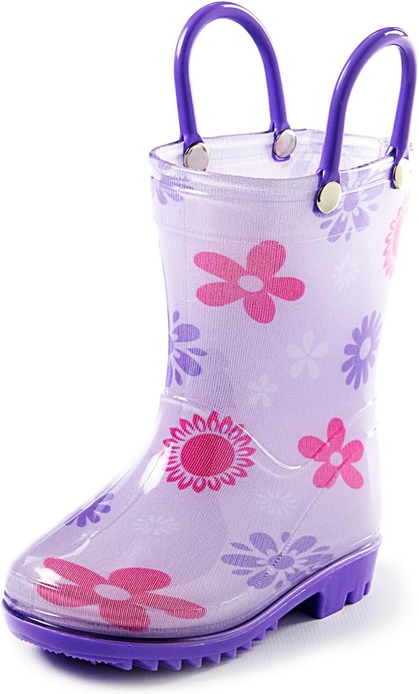 Водонепроницаемые ПВХ сандалии Puddle Play для малышей и детей с ручками для легкого надевания - легкие противоскользящие сапоги для мальчиков и девочек, Flower Shapes
Водонепроницаемые ПВХ сандалии Puddle Play для малышей и детей с ручками для легкого надевания - легкие противоскользящие сапоги для мальчиков и девочек, Flower Shapes