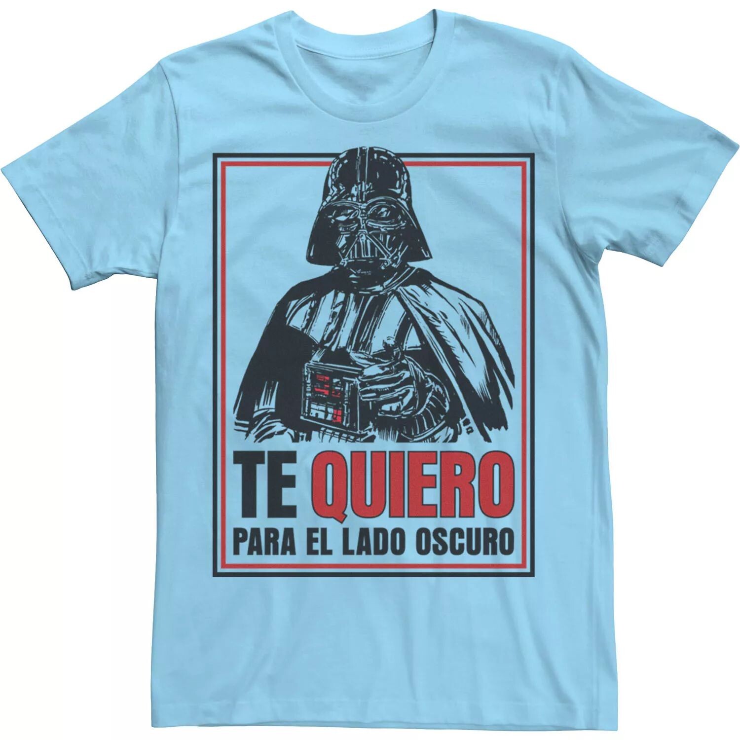 Мужская футболка Te Quiero Para El Lado Oscuro Star Wars, светло-синий
Мужская футболка Te Quiero Para El Lado Oscuro Star Wars, светло-синий