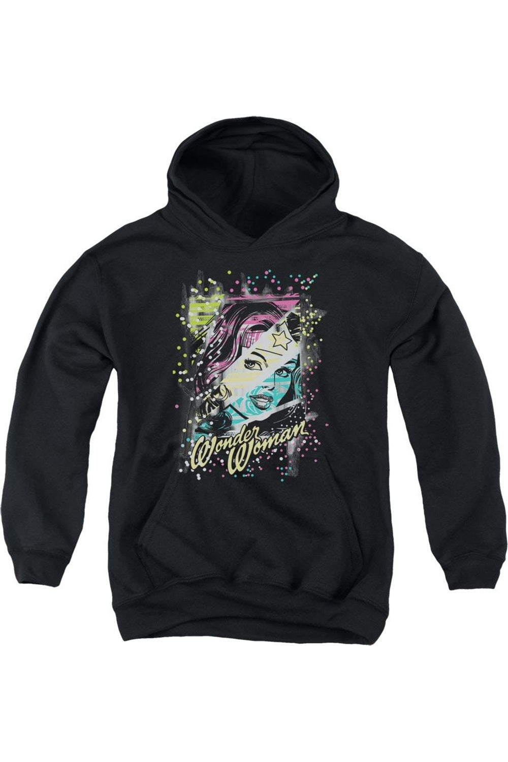 Толстовка с капюшоном DC Comics Color Block Youth Gildan, черный 
Толстовка с капюшоном DC Comics Color Block Youth Gildan, черный
