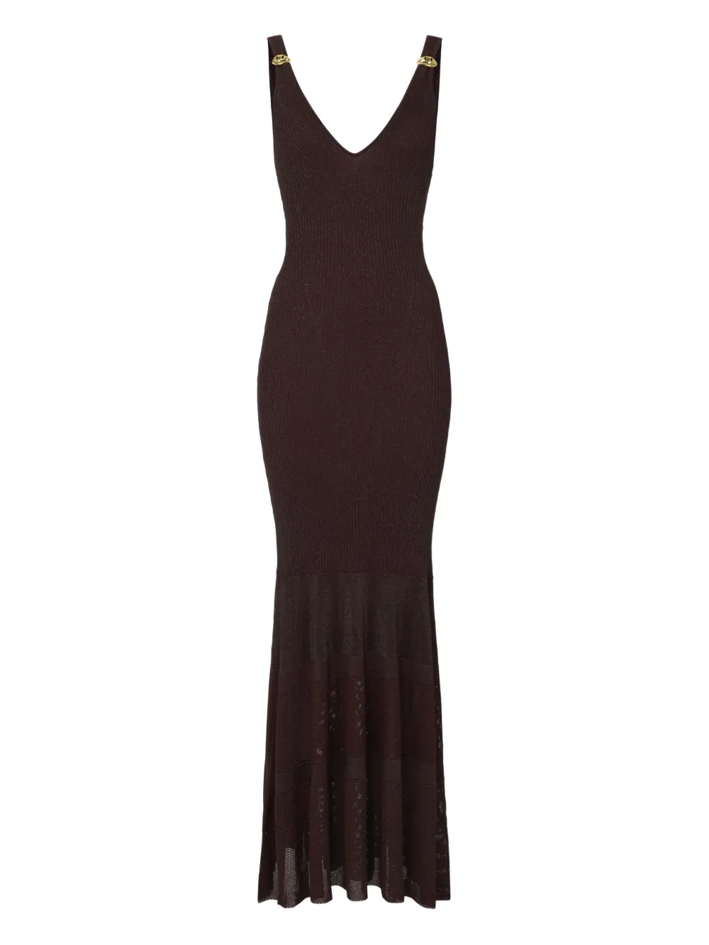 Платье с V-образным вырезом Elisabetta Franchi, коричневый
Платье с V-образным вырезом Elisabetta Franchi, коричневый