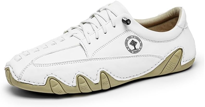 Мужские повседневные обувные туфли для вождения, легкие кожаные с шнуровкой, удобные мокасины с противоскользящей и дышащей подошвой, кроссовки для ходьбы Asifn, белый
Мужские повседневные обувные туфли для вождения, легкие кожаные с шнуровкой, удобные мокасины с противоскользящей и дышащей подошвой, кроссовки для ходьбы Asifn, белый