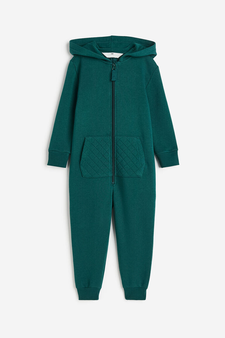 Универсальный костюм-толстовка с капюшоном H&M, зеленый 
Универсальный костюм-толстовка с капюшоном H&M, зеленый