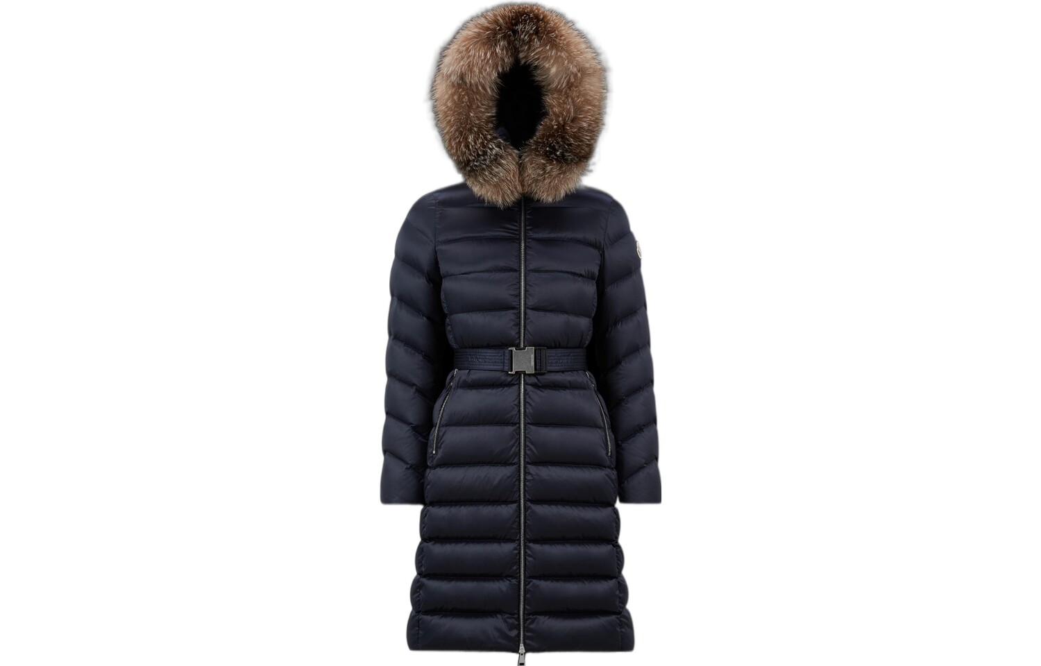 Пуховик женский синий Moncler 
Пуховик женский синий Moncler