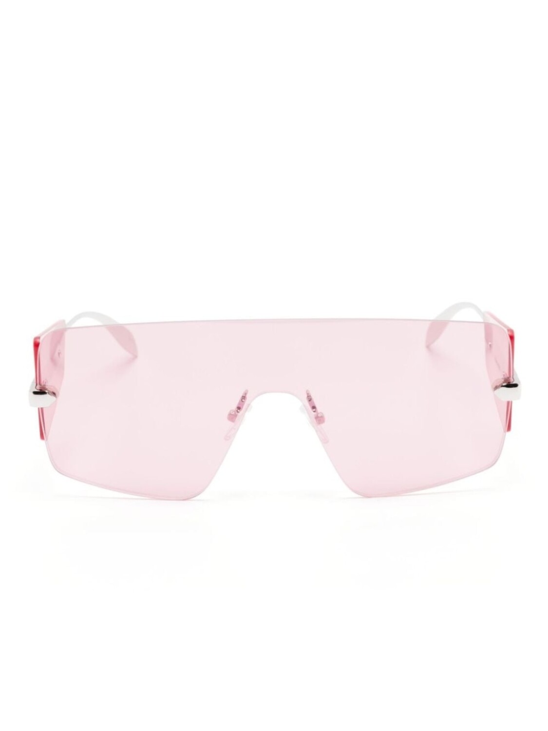 Alexander McQueen Eyewear солнцезащитные очки-маска, розовый
Alexander McQueen Eyewear солнцезащитные очки-маска, розовый