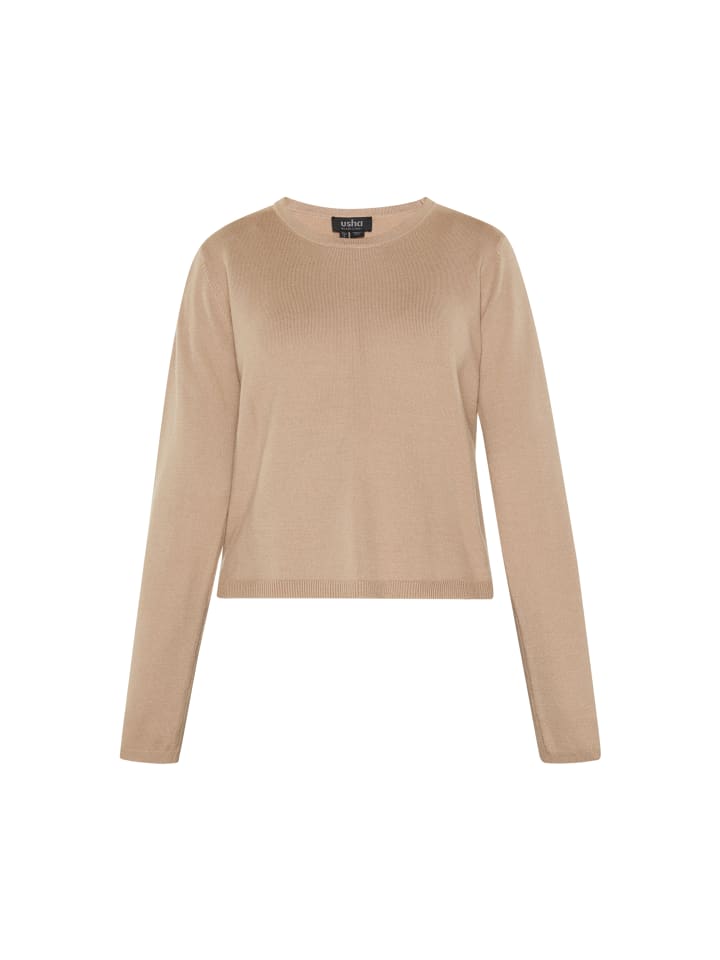 Женский свитер бежевого цвета usha BLACK LABEL
Женский свитер бежевого цвета usha BLACK LABEL