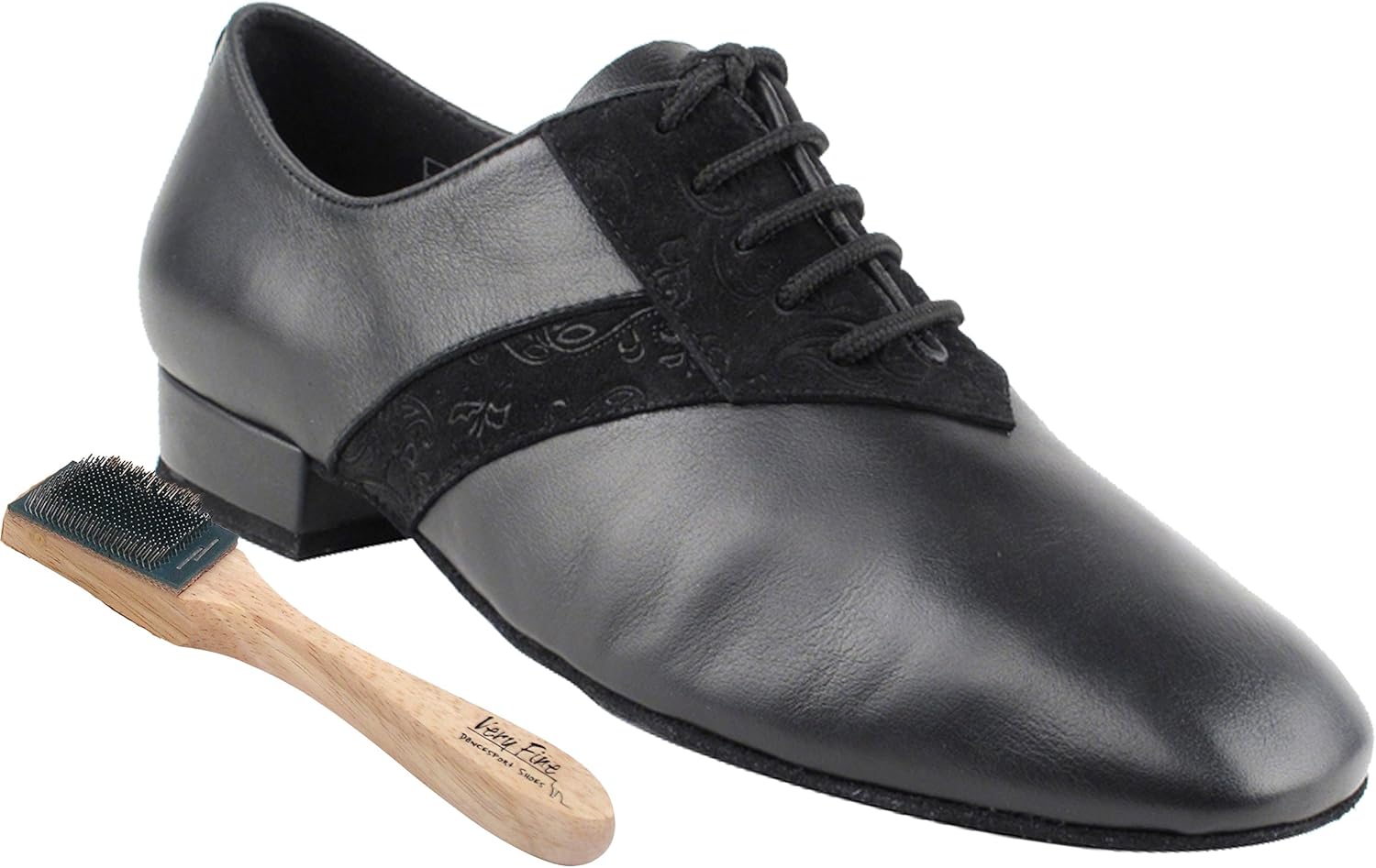 Высокомужские туфли для сальсы, бальных танцев и танго CD9001A из кожи и нубука в комплекте с проволочной щеткой для обуви (2,5 см) Very Fine, черный
Высокомужские туфли для сальсы, бальных танцев и танго CD9001A из кожи и нубука в комплекте с проволочной щеткой для обуви (2,5 см) Very Fine, черный