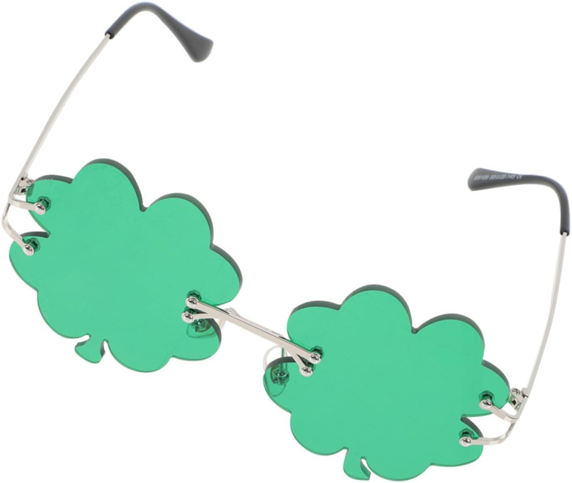 1 пара солнцезащитных очков без оправы с дизайном в виде клевера для празднования Дня Святого Патрика. Удобные и легкие очки для взрослых, мальчиков и девочек. Аксессуар для вечеринки WRITWAA, Green
1 пара солнцезащитных очков без оправы с дизайном в виде клевера для празднования Дня Святого Патрика. Удобные и легкие очки для взрослых, мальчиков и девочек. Аксессуар для вечеринки WRITWAA, Green