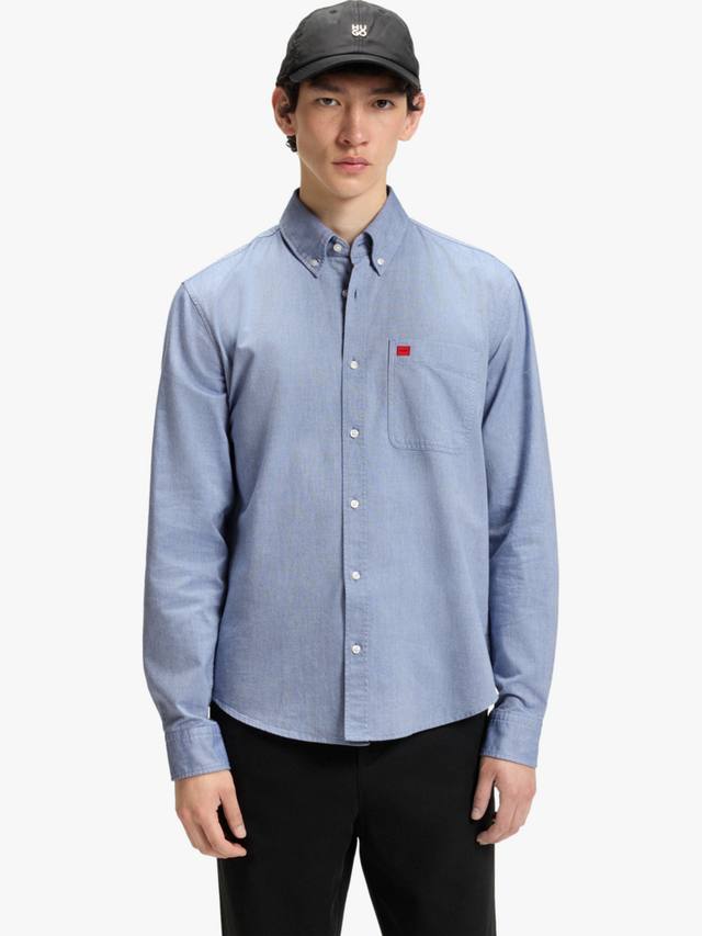 Хлопковая рубашка HUGO Evito Slim Fit HUGO BOSS
Хлопковая рубашка HUGO Evito Slim Fit HUGO BOSS