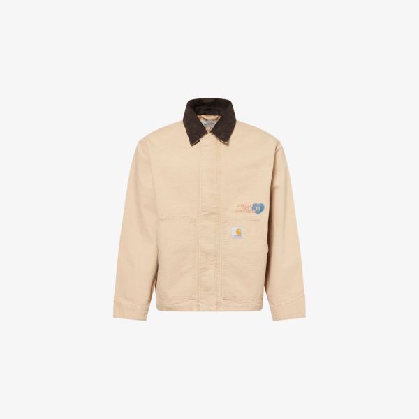 Куртка джинсовая Carhartt Wip Arcan с принтом, коричневый 
Куртка джинсовая Carhartt Wip Arcan с принтом, коричневый