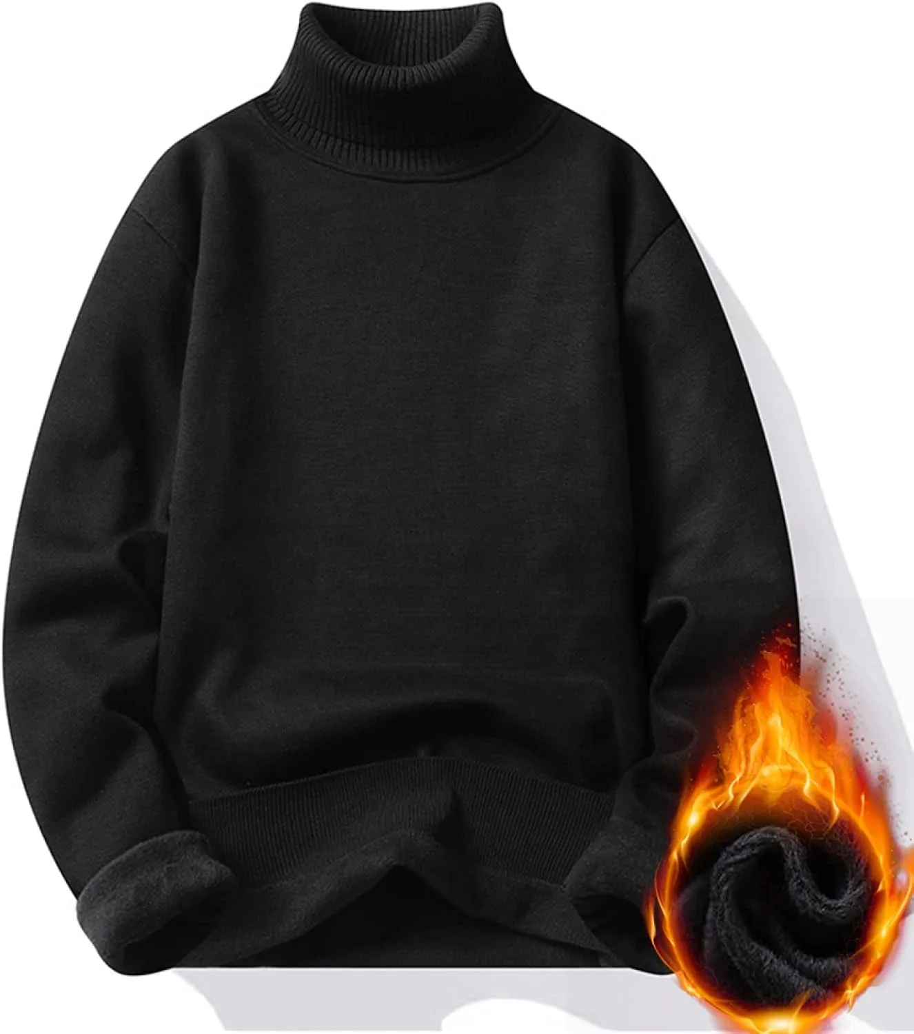 CBROOT мужской свитер-водолазка — утепленный флисовый пуловер для осени и зимы
CBROOT мужской свитер-водолазка — утепленный флисовый пуловер для осени и зимы