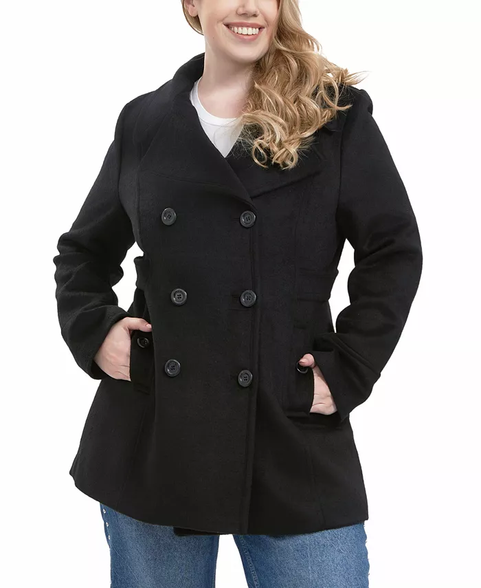 Пальто-бушлат Riley из смеси шерсти больших размеров BGSD, черный
Пальто-бушлат Riley из смеси шерсти больших размеров BGSD, черный