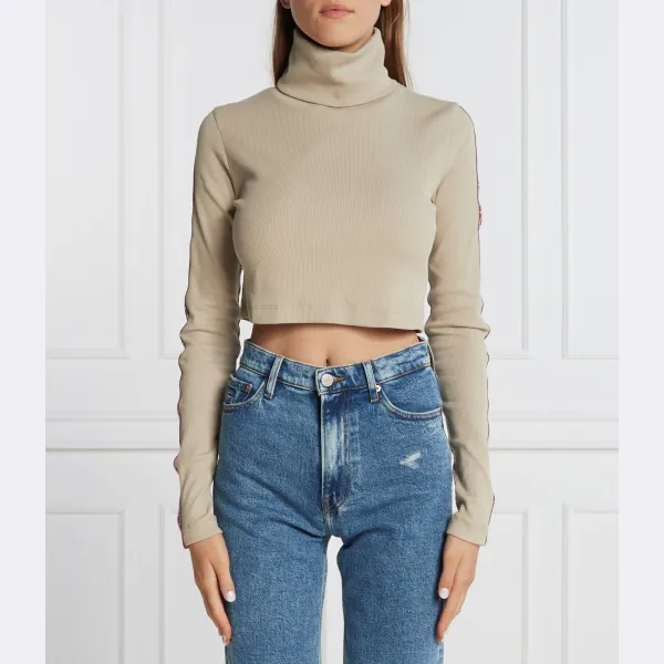 Укороченная водолазка Calvin Klein, бежевый
Укороченная водолазка Calvin Klein, бежевый