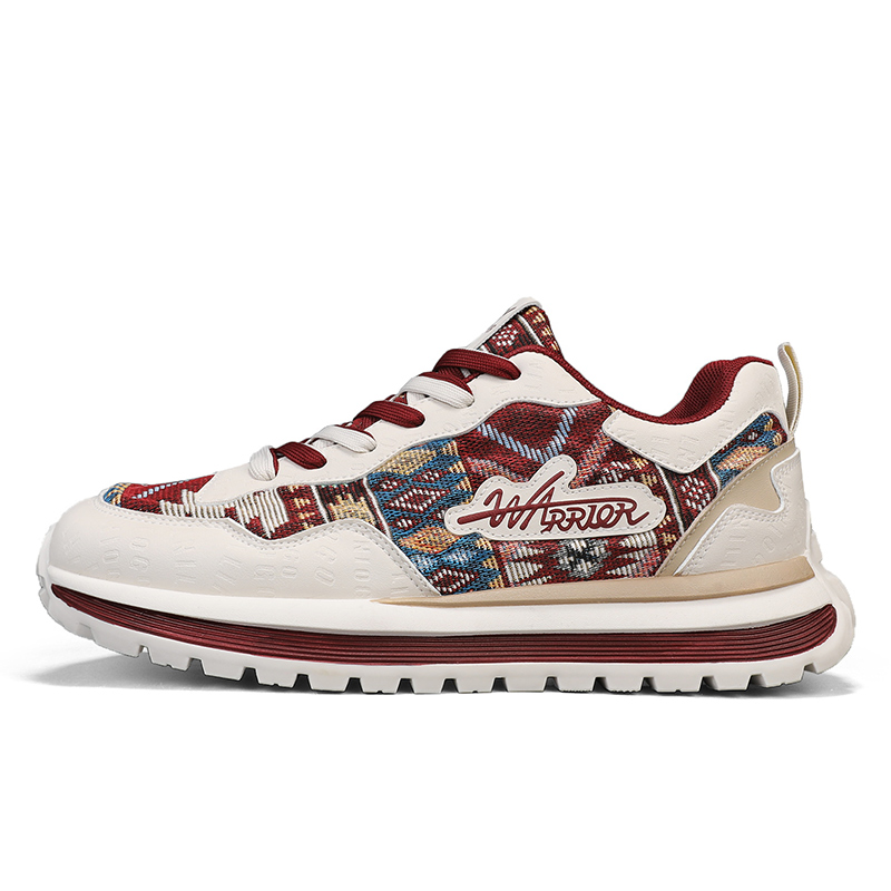 WARRIOR Покрытие высоты, устойчивое к истиранию, легкие, нескользящие, повседневные туфли с низким верхом, мужские, красно-бежевые
WARRIOR Покрытие высоты, устойчивое к истиранию, легкие, нескользящие, повседневные туфли с низким верхом, мужские, красно-бежевые