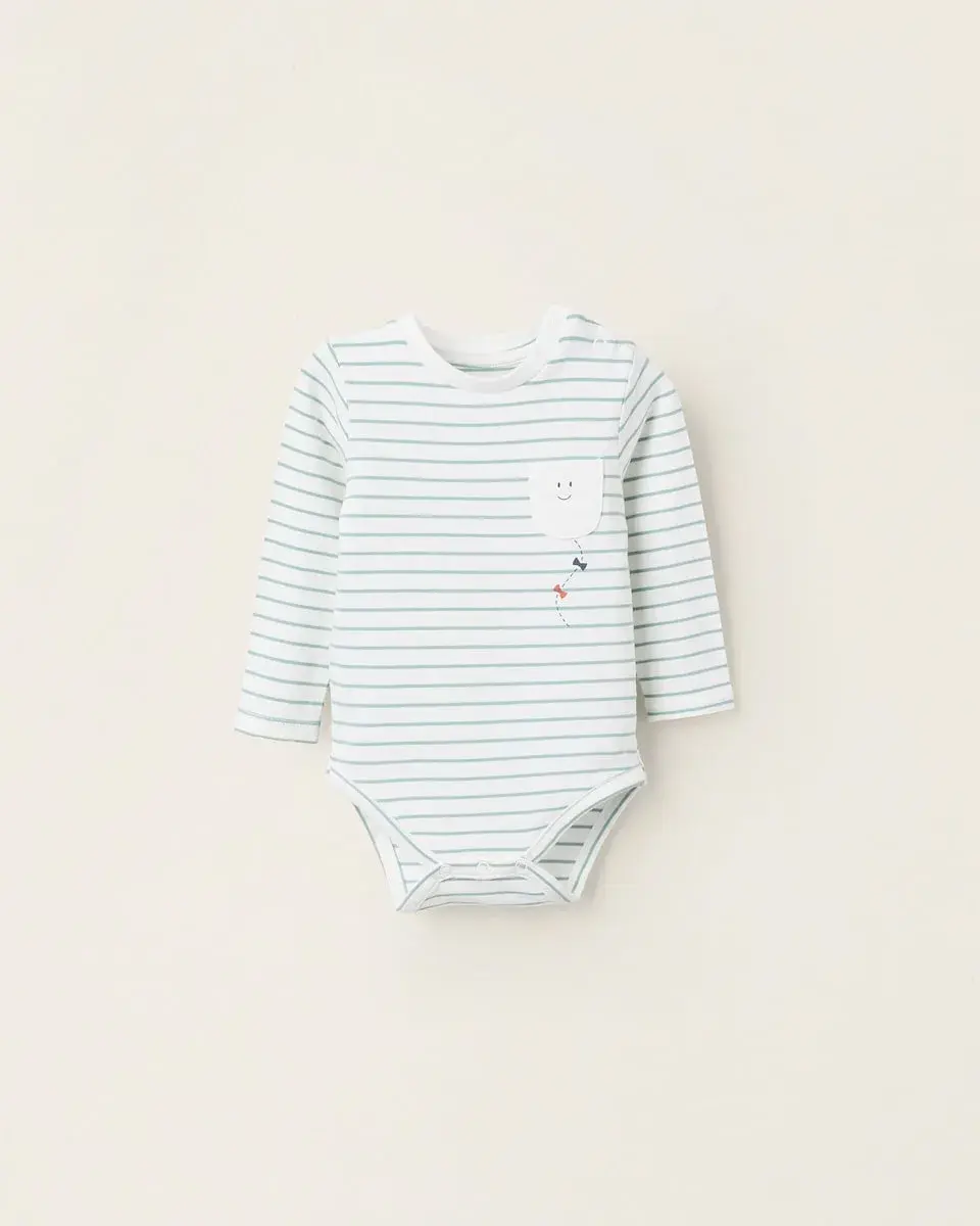 Ползунки для младенца в полоску с кнопками Zippy, белый
Ползунки для младенца в полоску с кнопками Zippy, белый