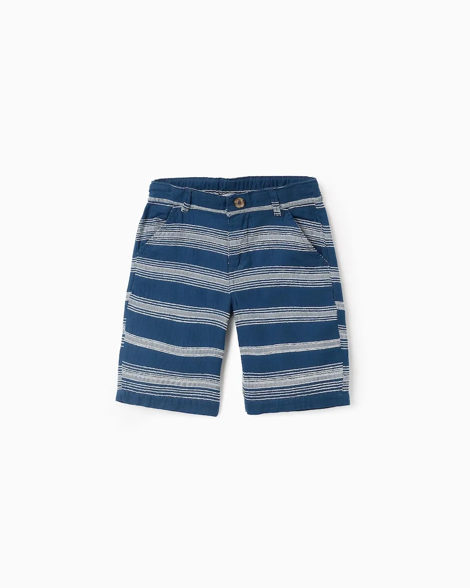 Детские бермуды 100% хлопок в полоску Zippy, темно-синий
Детские бермуды 100% хлопок в полоску Zippy, темно-синий