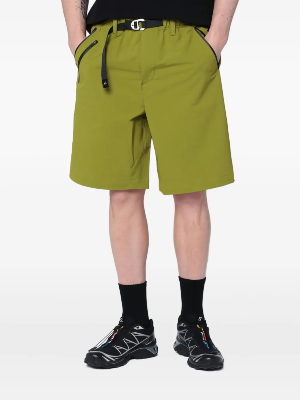 Шорты PURPLE MOUNTAIN OBSERVATORY с поясом и карманом на молнии, зеленый
Шорты PURPLE MOUNTAIN OBSERVATORY с поясом и карманом на молнии, зеленый