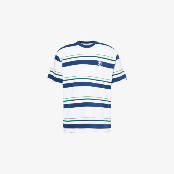 Футболка Aape Now полосатая хлопковая, бело-синий
Футболка Aape Now полосатая хлопковая, бело-синий