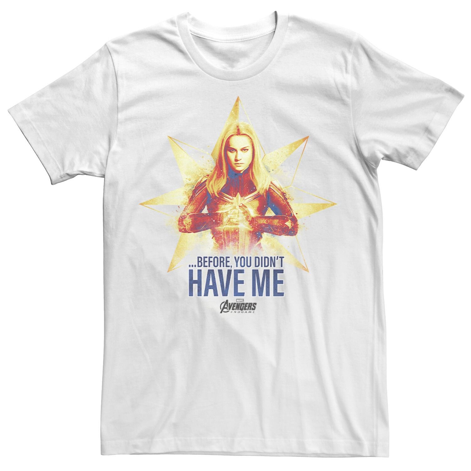 Мужская футболка с логотипом Avengers Endgame Captain Marvel
Мужская футболка с логотипом Avengers Endgame Captain Marvel