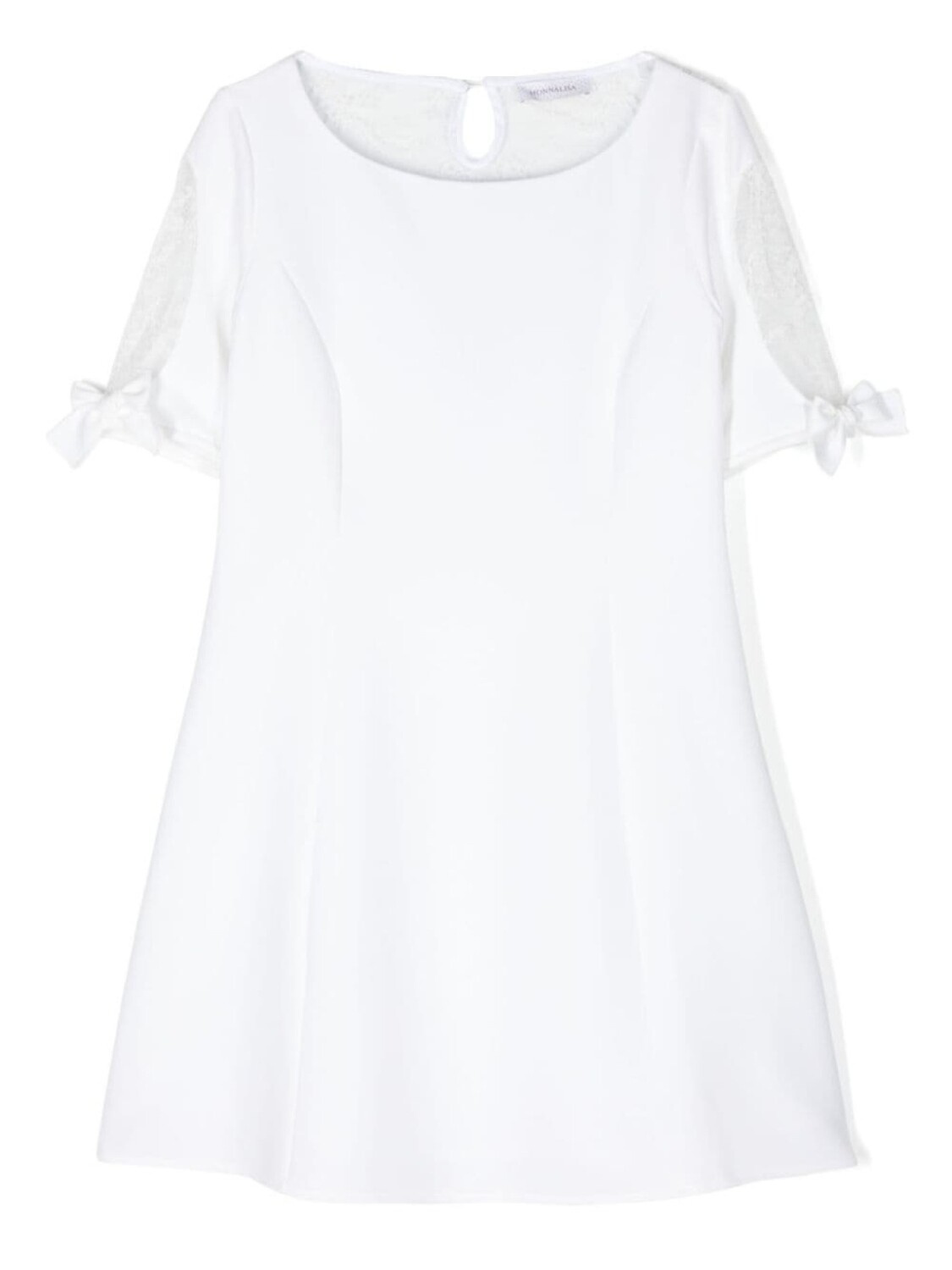 Monnalisa креповое платье со шнуровкой, белый
Monnalisa креповое платье со шнуровкой, белый