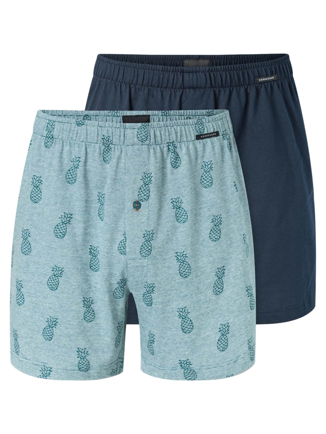 SCHIESSER Боксеры 'Basic' в цвете Navy, Turquoise
SCHIESSER Боксеры 'Basic' в цвете Navy, Turquoise