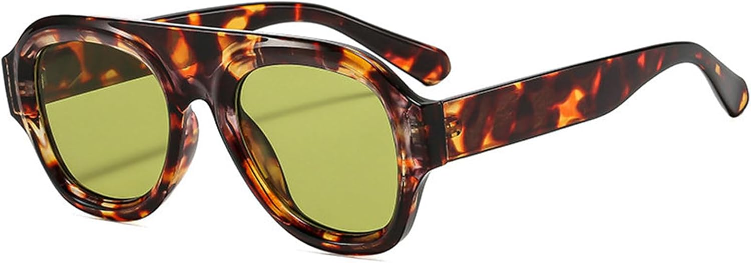 COTIA Большие модные солнцезащитные очки-пилот для женщин и мужчин, винтажные квадратные солнцезащитные очки с индивидуальным дизайном, очки для активного отдыха и путешествий, Leopard Green
COTIA Большие модные солнцезащитные очки-пилот для женщин и мужчин, винтажные квадратные солнцезащитные очки с индивидуальным дизайном, очки для активного отдыха и путешествий, Leopard Green