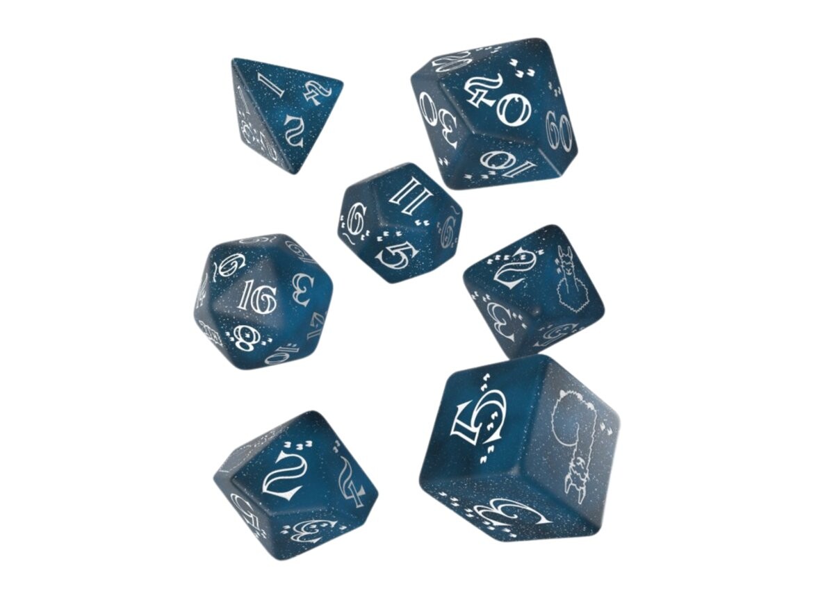 Набор игральных костей Sparkling Llama, темно-синий и белый Inna marka
Набор игральных костей Sparkling Llama, темно-синий и белый Inna marka