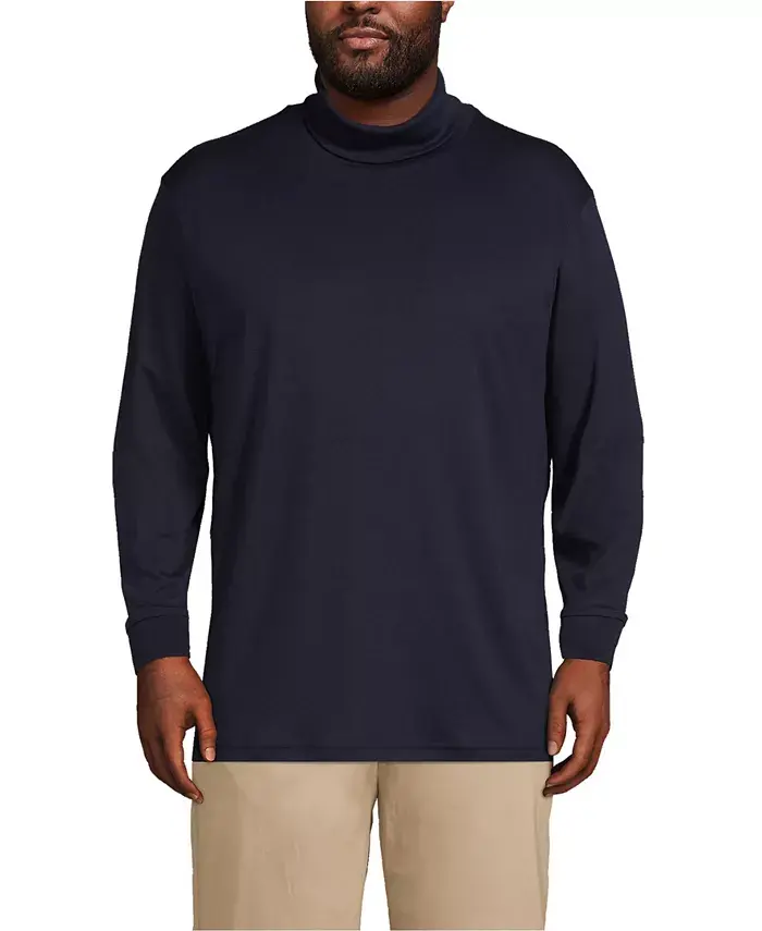 Футболка-водолазка из хлопка Supima больших размеров Lands' End, синий
Футболка-водолазка из хлопка Supima больших размеров Lands' End, синий