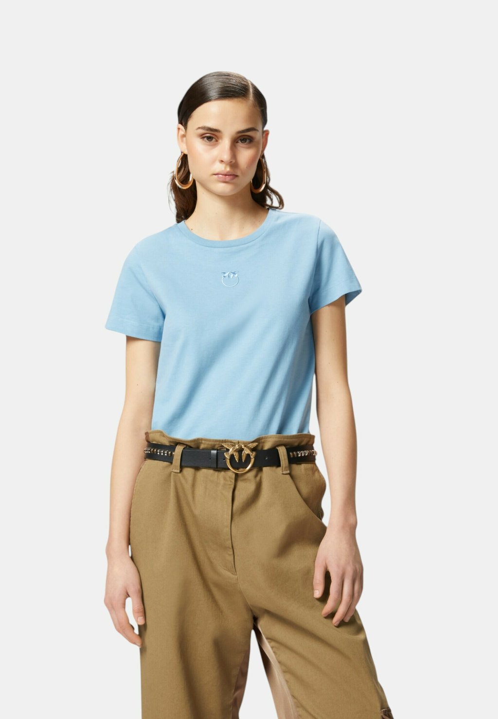 Базовая футболка Pinko, светло-голубой
Базовая футболка Pinko, светло-голубой