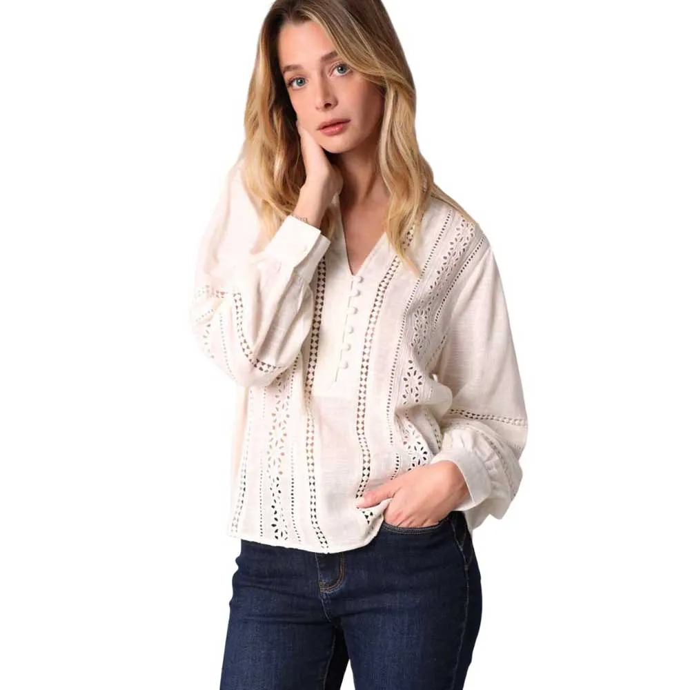 Блузка Deeluxe Veloria long sleeve, белый
Блузка Deeluxe Veloria long sleeve, белый