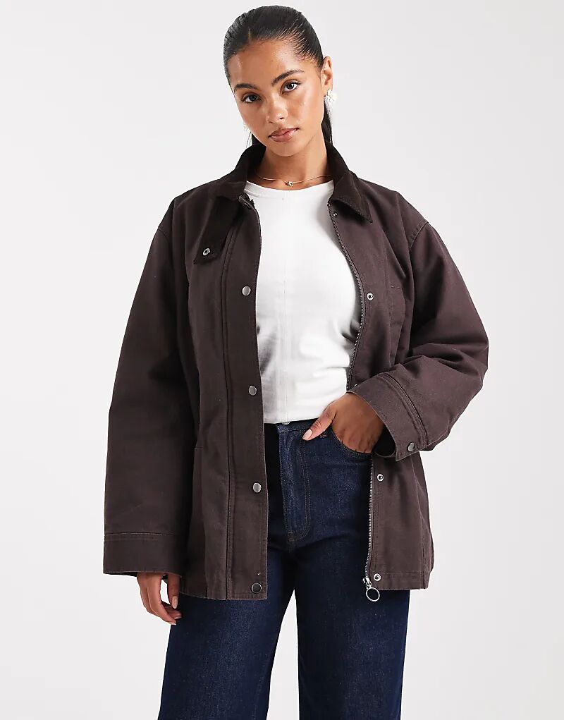 Куртка ASOS DESIGN с присборенной талией сливового цвета
Куртка ASOS DESIGN с присборенной талией сливового цвета