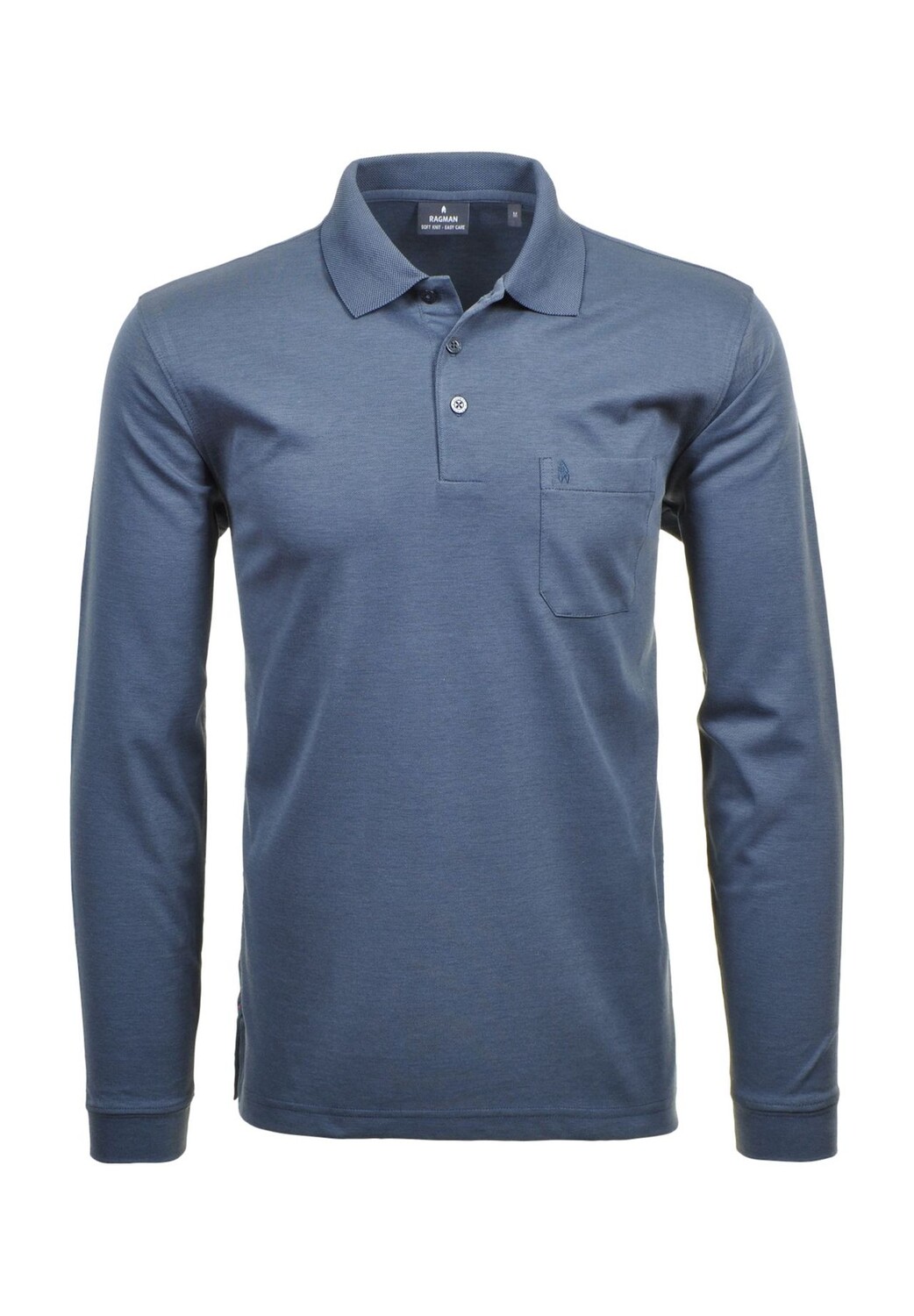 Рубашка-поло, нагрудный карман, длинный рукав, мужская RAGMAN, деним
Рубашка-поло, нагрудный карман, длинный рукав, мужская RAGMAN, деним