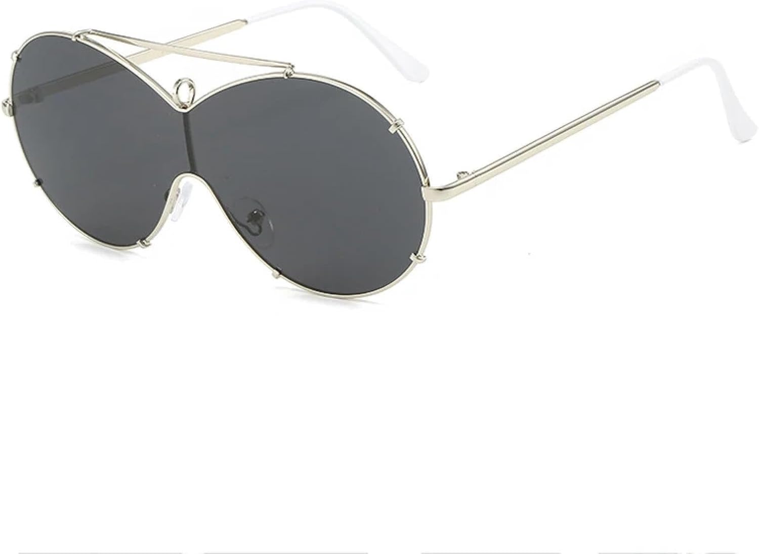 Классические солнцезащитные очки для женщин и мужчин, модные цельные очки в большой оправе, очки для вождения на открытом воздухе, защита от УФ-излучения UV400 TKKTLLT, Silver Gray
Классические солнцезащитные очки для женщин и мужчин, модные цельные очки в большой оправе, очки для вождения на открытом воздухе, защита от УФ-излучения UV400 TKKTLLT, Silver Gray