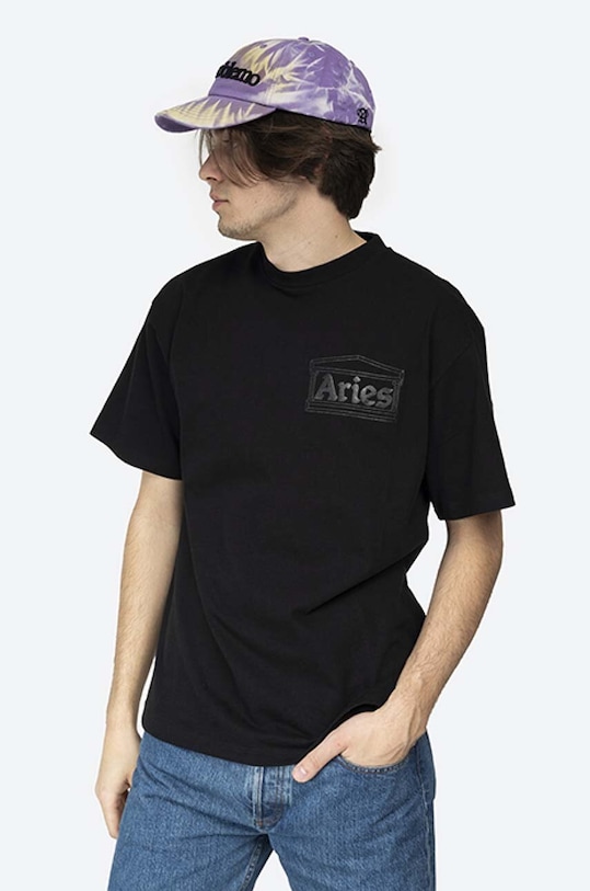 Хлопковая футболка temple ss tee Aries, черный
Хлопковая футболка temple ss tee Aries, черный