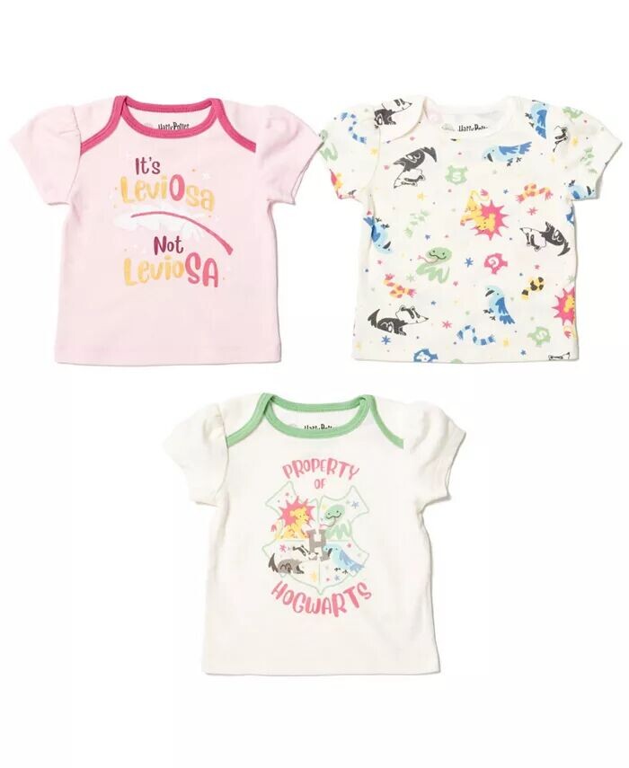 Набор из 3 футболок для маленьких девочек Гриффиндор Хаффлпафф Равенкло Слизерин, розовый/белый Harry Potter, мультиколор
Набор из 3 футболок для маленьких девочек Гриффиндор Хаффлпафф Равенкло Слизерин, розовый/белый Harry Potter, мультиколор