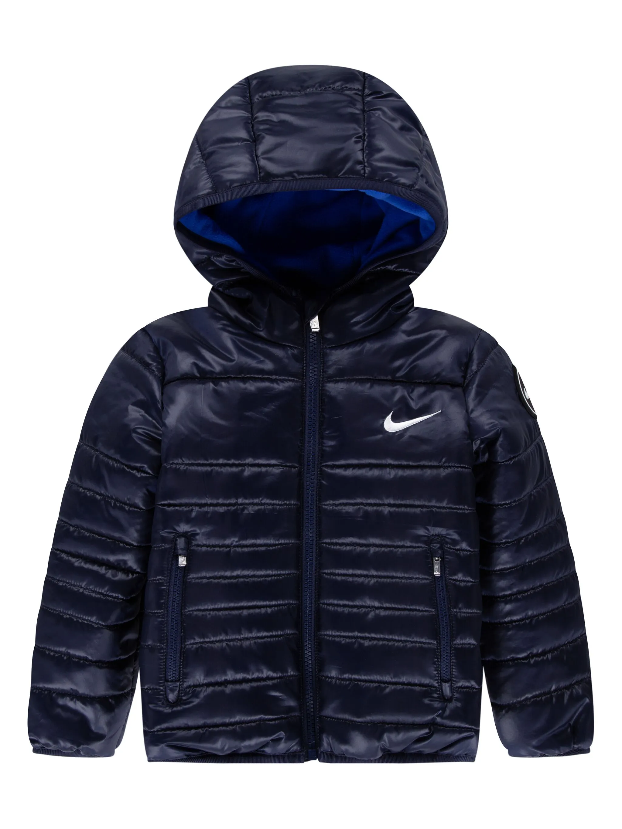 Пуховик с вышитым логотипом Nike Kids, синий
Пуховик с вышитым логотипом Nike Kids, синий
