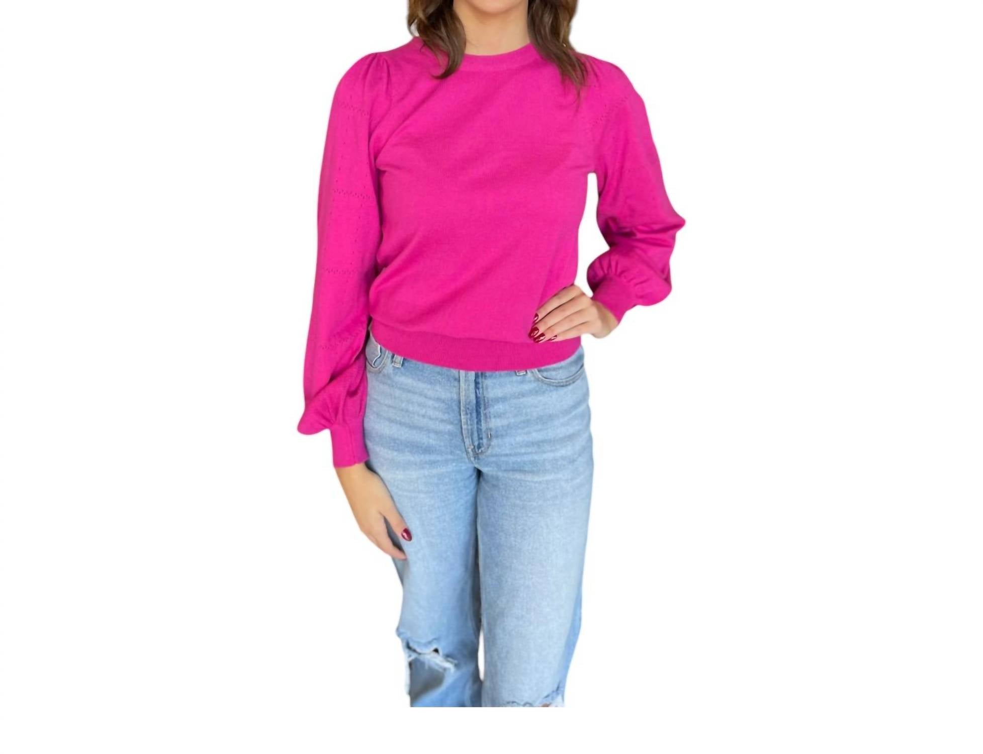 Свитер с рукавами-фонариками в розовом цвете &merci
Свитер с рукавами-фонариками в розовом цвете &merci