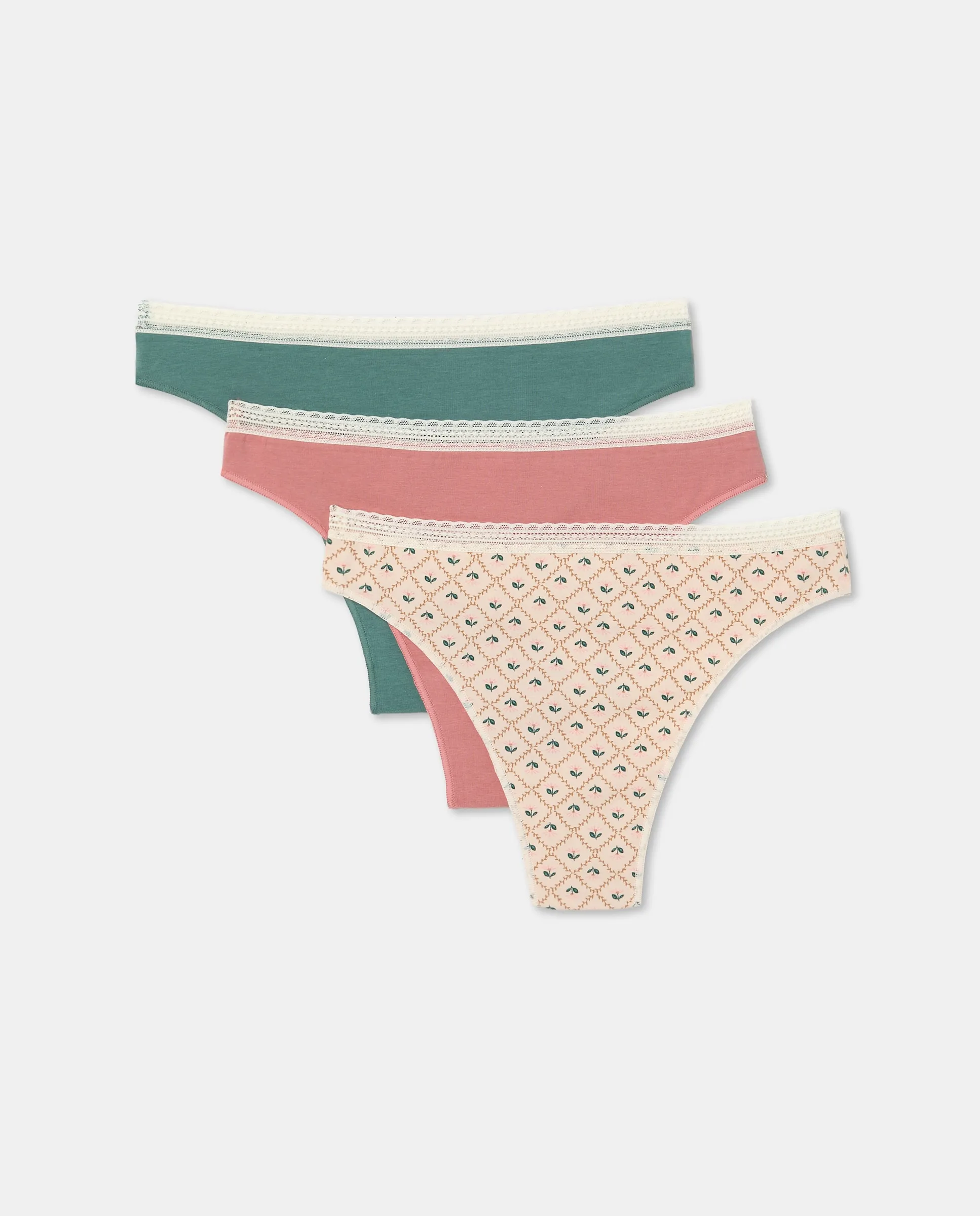 Набор из трёх хлопковых танга Énfasis, многоцветный
Набор из трёх хлопковых танга Énfasis, многоцветный