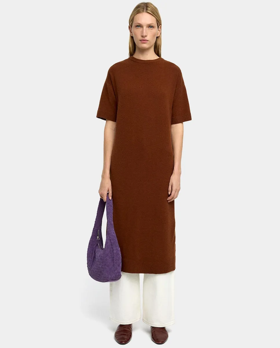 Миди-платье из трикотажа с короткими рукавами Parfois, бордовый
Миди-платье из трикотажа с короткими рукавами Parfois, бордовый