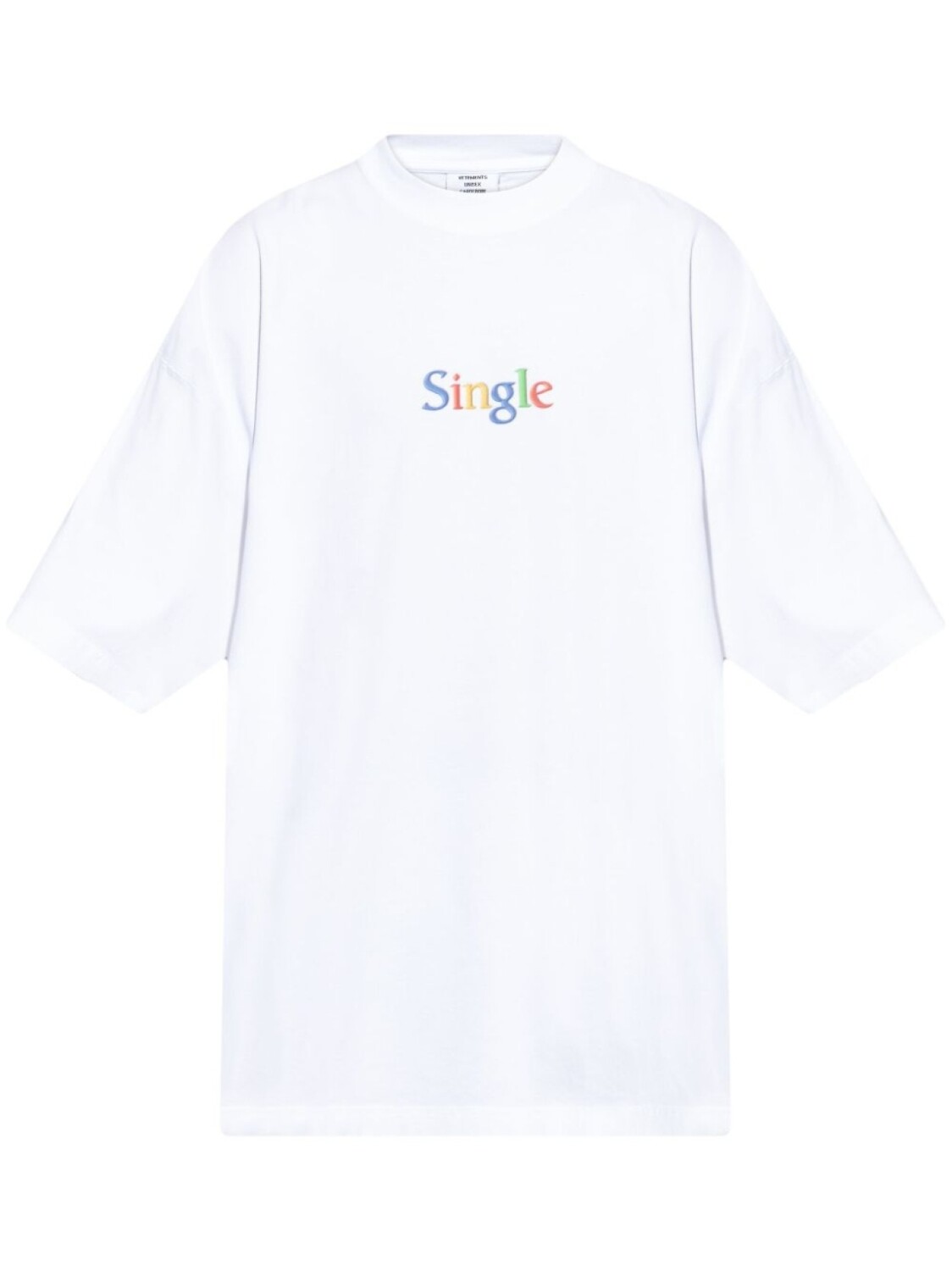 Футболка с одним принтом VETEMENTS, белый
Футболка с одним принтом VETEMENTS, белый