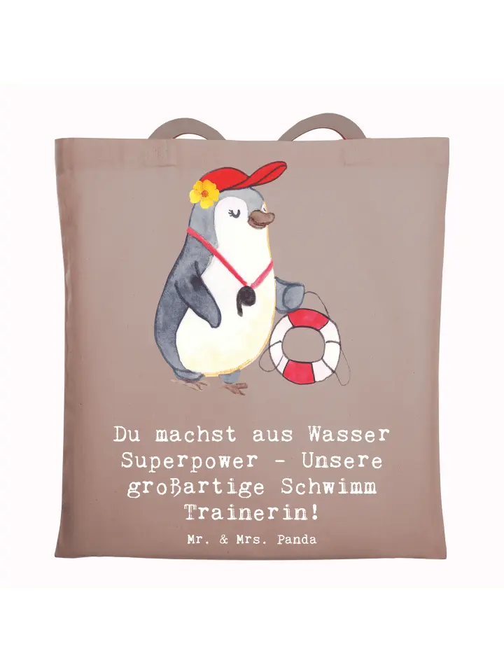 Сумка для переноски Mr & Mrs Panda Superpower Schwimmen Trainerin, пастельно-коричневый
Сумка для переноски Mr & Mrs Panda Superpower Schwimmen Trainerin, пастельно-коричневый