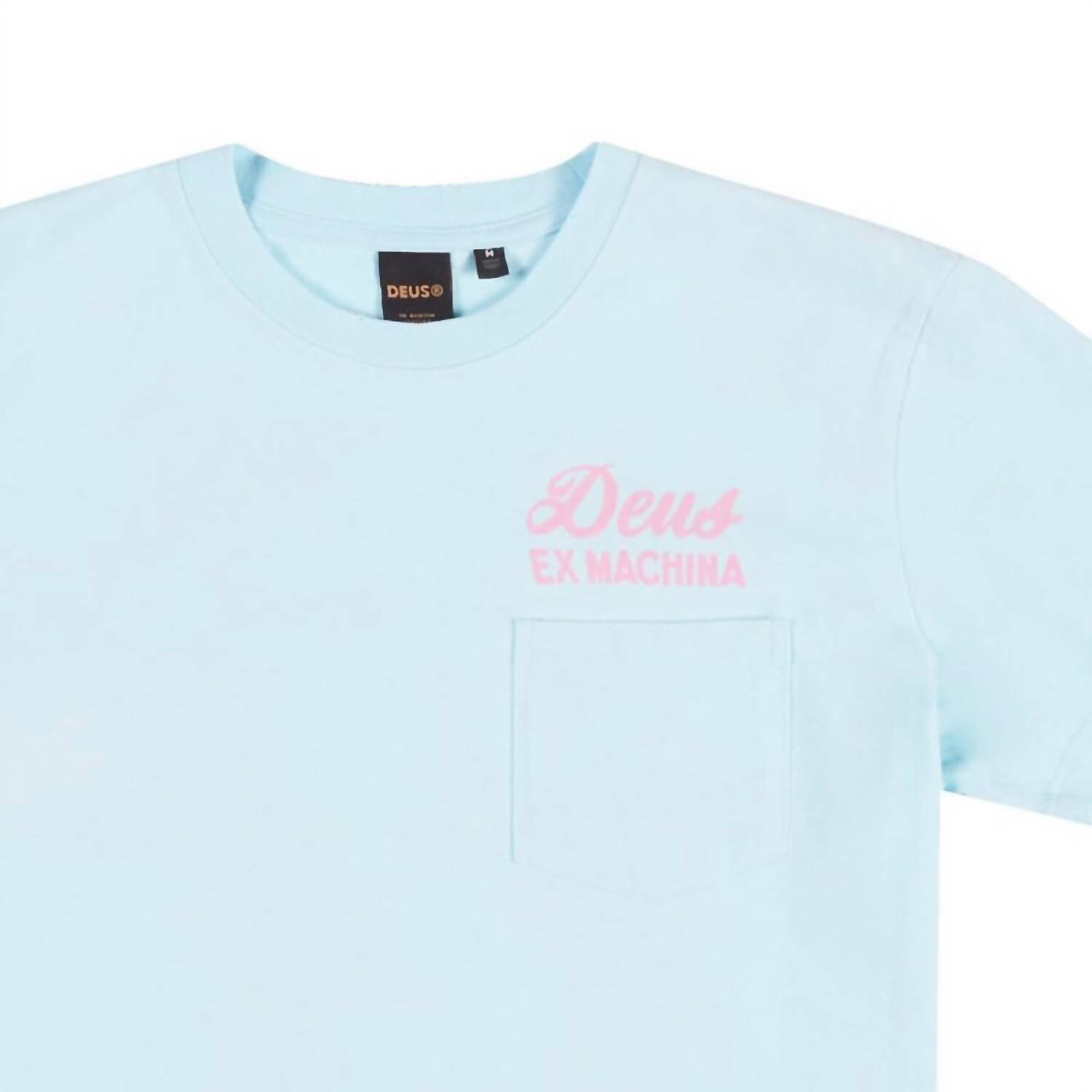 Мужская выбеленная на солнце футболка цвета «Impermanence» кристально-синего цвета Deus ex Machina
Мужская выбеленная на солнце футболка цвета «Impermanence» кристально-синего цвета Deus ex Machina