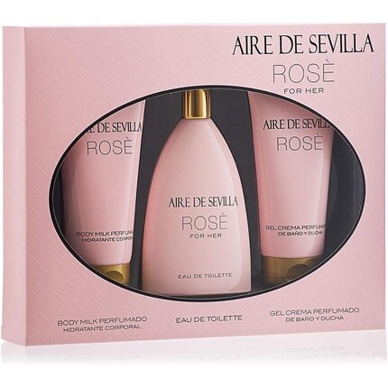 Aire de Sevilla Rose Set Молочко для тела Туалетная вода Гель для душа для женщин — набор из 3 шт. Instituto Español
Aire de Sevilla Rose Set Молочко для тела Туалетная вода Гель для душа для женщин — набор из 3 шт. Instituto Español