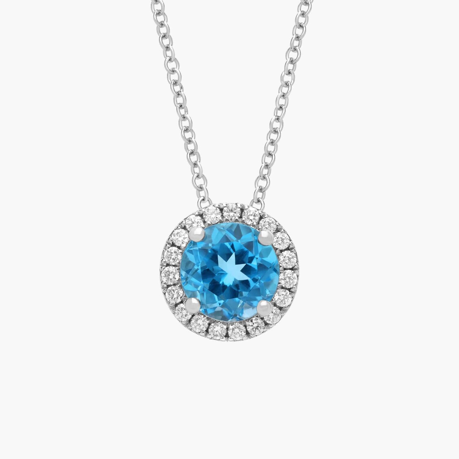 Круглая подвеска Halo Blue Topaz из 14-каратного белого золота (7 мм) Blue Nile
Круглая подвеска Halo Blue Topaz из 14-каратного белого золота (7 мм) Blue Nile