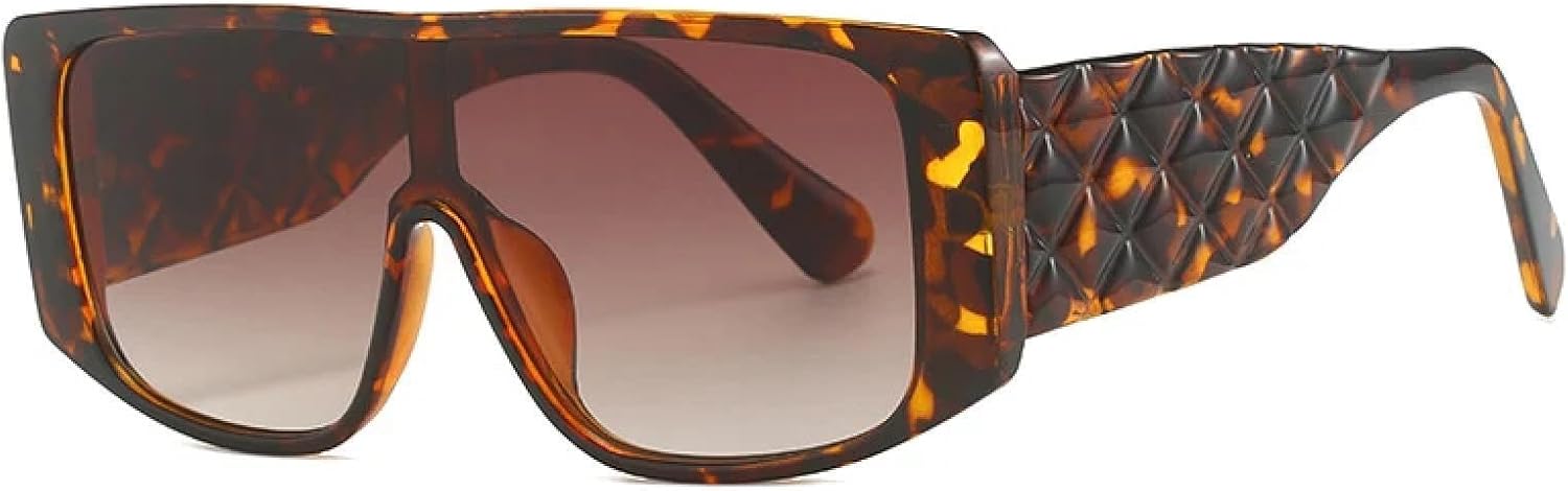 Роскошные цельные солнцезащитные очки для женщин и мужчин, модные в винтажном панк-стиле, с крупной оправой и решетчатым дизайном, увеличенного размера TYUVIVO, Leopard Tea
Роскошные цельные солнцезащитные очки для женщин и мужчин, модные в винтажном панк-стиле, с крупной оправой и решетчатым дизайном, увеличенного размера TYUVIVO, Leopard Tea