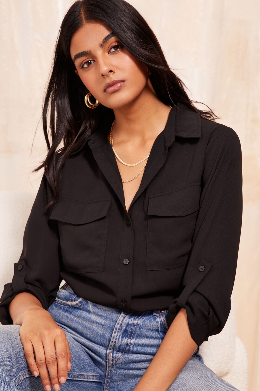 Рубашка с длинным рукавом в стиле «утюг» с застежкой на пуговицы Friends Like These, черный
Рубашка с длинным рукавом в стиле «утюг» с застежкой на пуговицы Friends Like These, черный