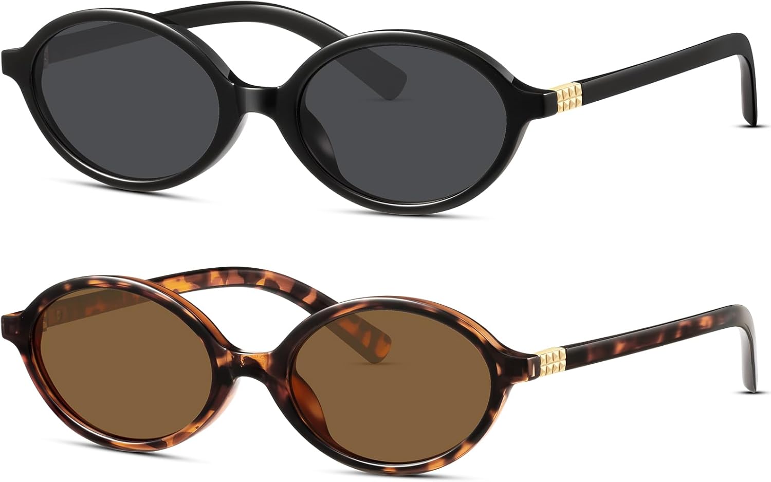 Солнцезащитные очки KUGUAOK в стиле ретро, овальные, для женщин, модные, в маленькой оправе, в стиле 90-х, с защитой от УФ-излучения, модные очки Y2k, 2pcs-black+leopard
Солнцезащитные очки KUGUAOK в стиле ретро, овальные, для женщин, модные, в маленькой оправе, в стиле 90-х, с защитой от УФ-излучения, модные очки Y2k, 2pcs-black+leopard